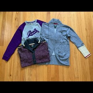 Roots Sweatshirt Sweater Cardigan Bundle